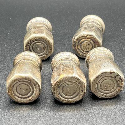 LOT 124K: Sterling Silver Salt and Pepper Shakers - Tiffany & Co. Salt Cellars - 158 Grams Total