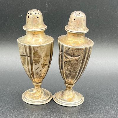 LOT 124K: Sterling Silver Salt and Pepper Shakers - Tiffany & Co. Salt Cellars - 158 Grams Total