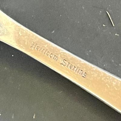 LOT 126K: Oneida Heirloom Sterling Silver "Young Love" Pattern Flatware set in Case - 2,228+ Grams