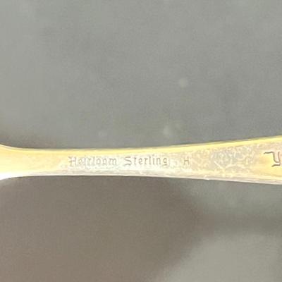 LOT 126K: Oneida Heirloom Sterling Silver "Young Love" Pattern Flatware set in Case - 2,228+ Grams