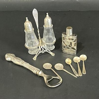 LOT 127K: Sterling Silver Serving Pieces and Accessories