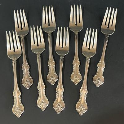 LOT 128K: International Silver Silverplate Flatware Set - Orleans Patter Service for Eight - and More
