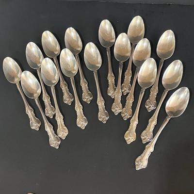LOT 128K: International Silver Silverplate Flatware Set - Orleans Patter Service for Eight - and More