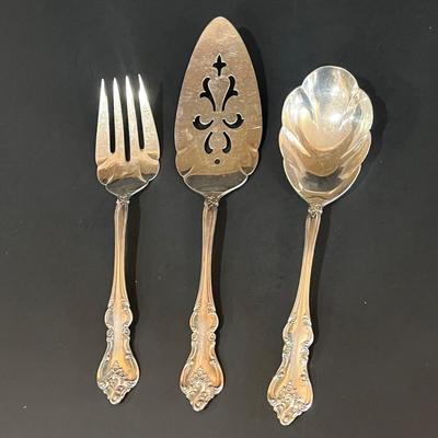 LOT 128K: International Silver Silverplate Flatware Set - Orleans Patter Service for Eight - and More