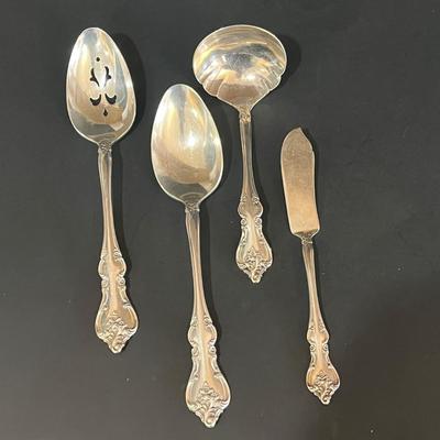 LOT 128K: International Silver Silverplate Flatware Set - Orleans Patter Service for Eight - and More
