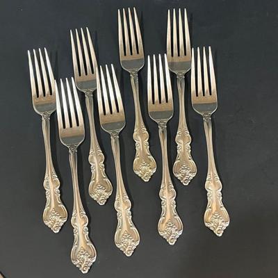 LOT 128K: International Silver Silverplate Flatware Set - Orleans Patter Service for Eight - and More