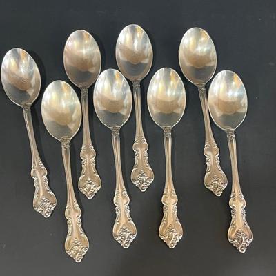LOT 128K: International Silver Silverplate Flatware Set - Orleans Patter Service for Eight - and More