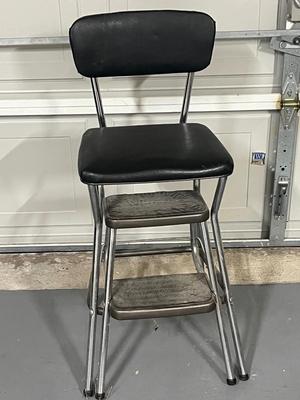 LOT 130G: Vintage Cosco Step Stool Chair