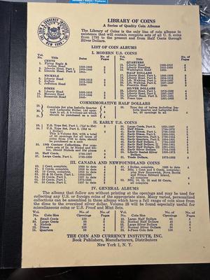 Vintage "Library of Coins" Lincoln Cents Part-2 1941-1974 P/D/S Uncirculated Condition Coins (No Proof Coins) as Pictured. FREE...