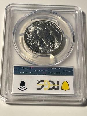 PCGS CERTIFIED 1946-S MS65 TONED OBVERSE WALKING LIBERTY SILVER HALF DOLLAR AS PICTURED. FREE DOMESTIC SHIPPING.