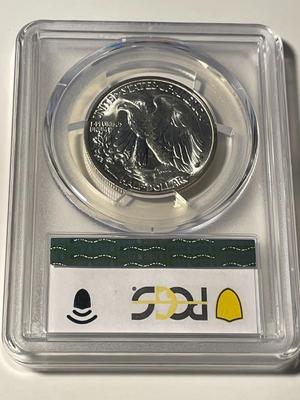 PCGS CERTIFIED 1946-S MS65 WALKING LIBERTY SILVER HALF DOLLAR AS PICTURED. FREE DOMESTIC SHIPPING.