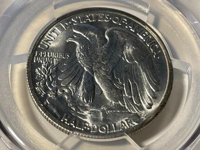 PCGS CERTIFIED 1946-S MS64 WALKING LIBERTY SILVER HALF DOLLAR AS PICTURED. FREE DOMESTIC SHIPPING.