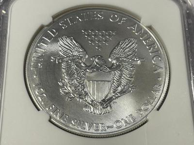 NGC CERTIFIED 2015 MS70 FIRST RELEASES SILVER EAGLE DOLLAR AS PICTURED. FREE DOMESTIC SHIPPING.