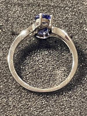 New Never Worn Dainty Designer "DK" Sterling Silver .925 Cocktail Style CZ Ring Size-9 as Pictured. FREE DOMESTIC SHIPPING.