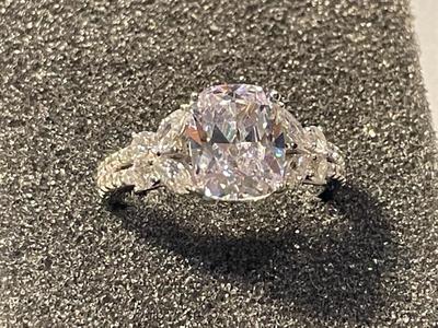 New Never Worn VANNA K. Designer Sterling Silver .925 Engagement Style CZ Ring Size-7.75 as Pictured. FREE DOMESTIC SHIPPING.