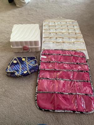 JEWELRY ORGANIZERS AND MAKEUP BAG