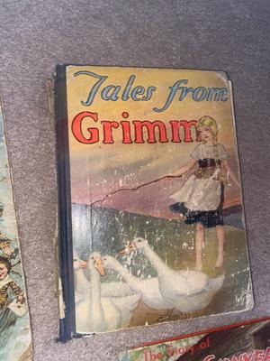 90+ YEAR OLD CHILDREN’S BOOKS & CHALKBOARD