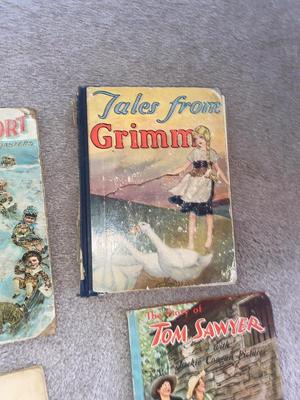 90+ YEAR OLD CHILDREN’S BOOKS & CHALKBOARD