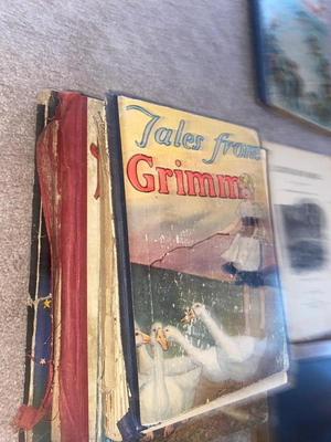 90+ YEAR OLD CHILDREN’S BOOKS & CHALKBOARD