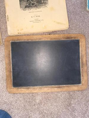 90+ YEAR OLD CHILDREN’S BOOKS & CHALKBOARD