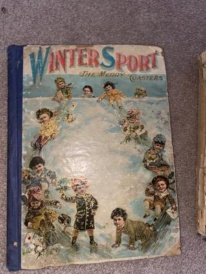 90+ YEAR OLD CHILDREN’S BOOKS & CHALKBOARD