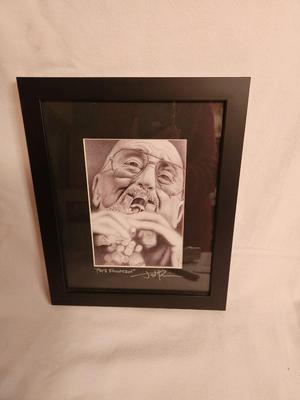 Lot #5 "Pete Fountain " Portrait by Jeffrey St. Romain - Framed - Signed