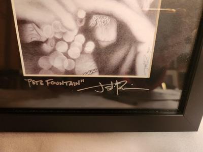 Lot #5 "Pete Fountain " Portrait by Jeffrey St. Romain - Framed - Signed