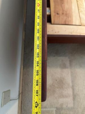 Mid Century Solid Platform King Bed Frame