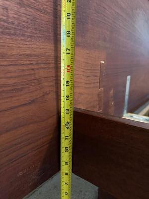 Mid Century Solid Platform King Bed Frame