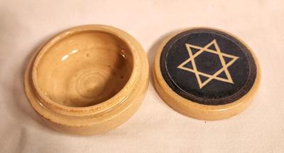 Lot #8 Studio Pottery - Star of David Trinket Box