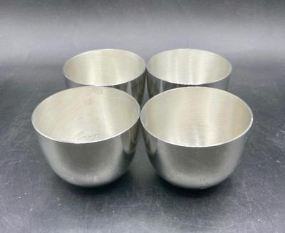 Kirk Stieff Pewter Jefferson Monticello Cups P50 Set of 4
