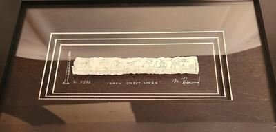 Lot #15 Cute M. Rinard Artwood "Basin St. Boogie" - signed to Pete