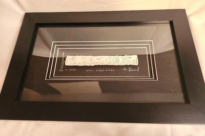 Lot #15 Cute M. Rinard Artwood "Basin St. Boogie" - signed to Pete