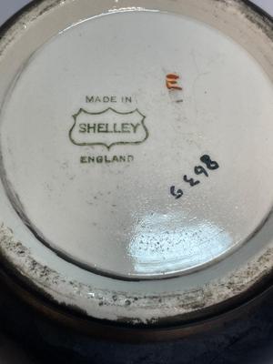 Antique Shelley Tray, Pitcher, Candleholder