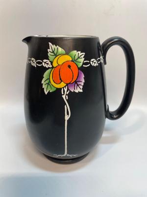 Antique Shelley Tray, Pitcher, Candleholder