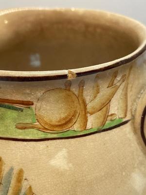 1907 Buffalo Pottery Rip van Winkle Pitcher