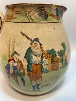 1907 Buffalo Pottery Rip van Winkle Pitcher