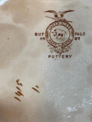 1907 Buffalo Pottery Rip van Winkle Pitcher