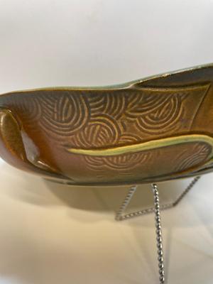 Roseville Zephyr Lily Console Bowl