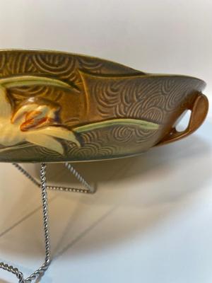 Roseville Zephyr Lily Console Bowl