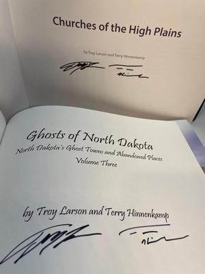 Two Autographed Books about North Dakota