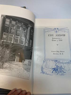 Three yearbooks from Central High in Aberdeen, SD 1926 & 1928