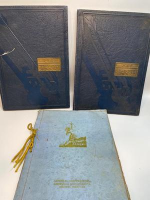 Three yearbooks from Central High in Aberdeen, SD 1926 & 1928