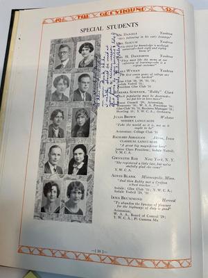 Yearbooks - 1932 The Greyhound (Yankton College) & 1933 Pasque (Northern State Teachers College)