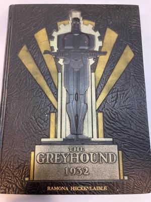 Yearbooks - 1932 The Greyhound (Yankton College) & 1933 Pasque (Northern State Teachers College)