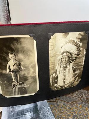 Vintage Scrapbook & Box of photos