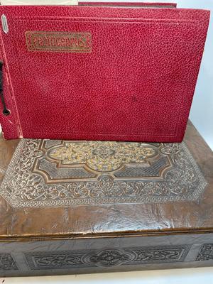 Vintage Scrapbook & Box of photos