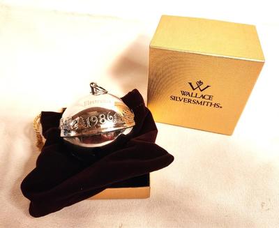 Lot #21 Wallace Silversmiths Annual Sleighbell Ornament - 1986