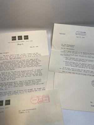 1952 Election Convention letters including Western Union from Henry Cabot Lodge