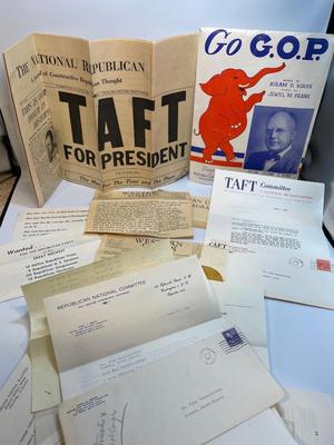 1952 Election Convention letters including Western Union from Henry Cabot Lodge